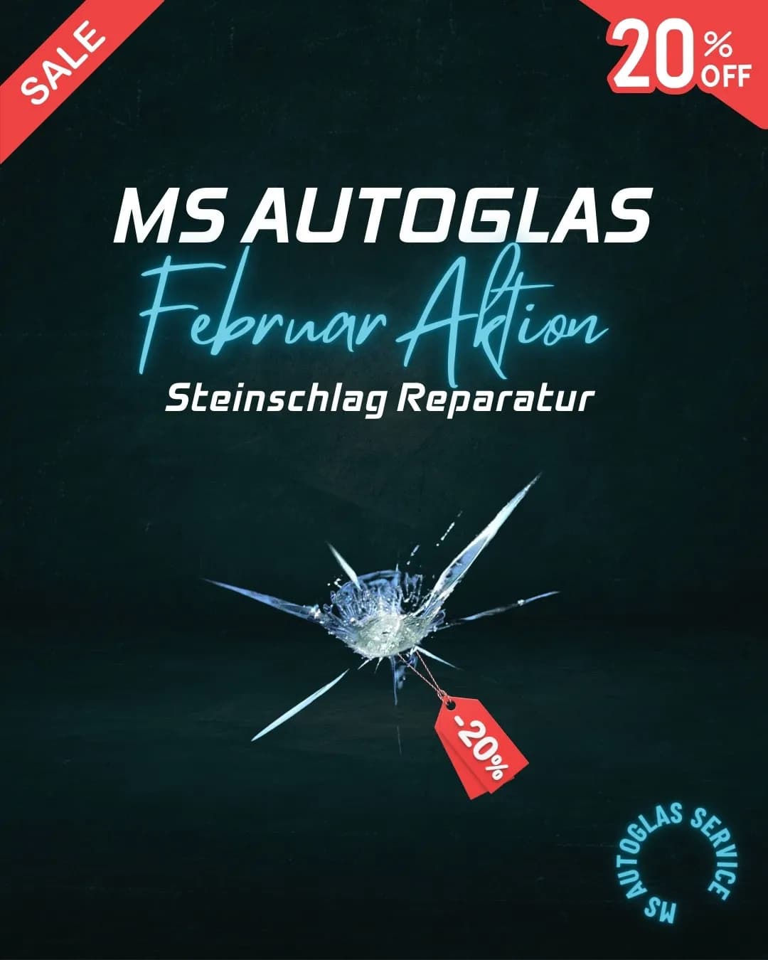 Steinschlag Reparatur Aktion 20%